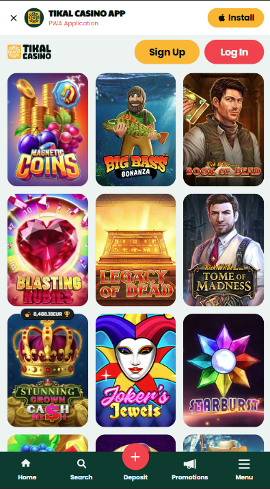 Tikal Casino Games
