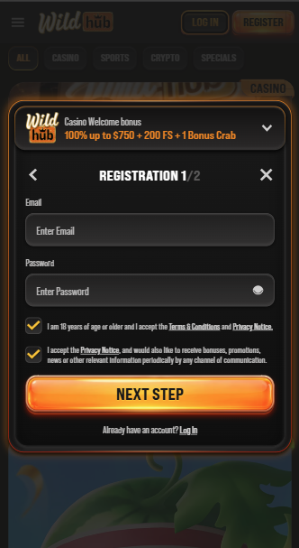 WildHub Casino Sign Up