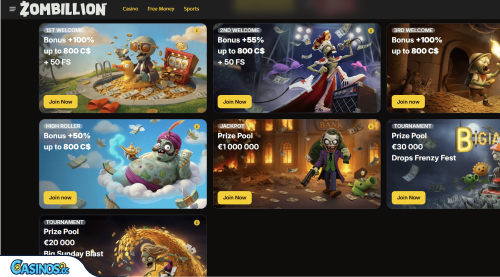 Zombillion Casino Promotions