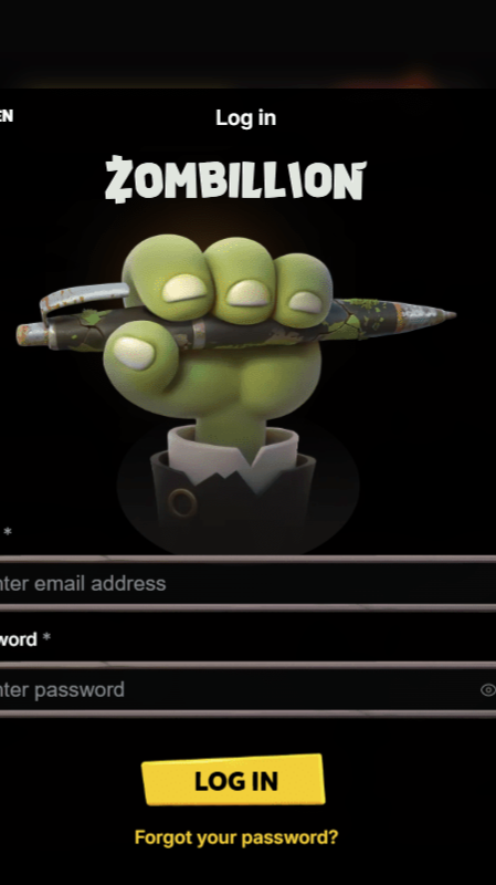 Zombillion Casino Sign Up