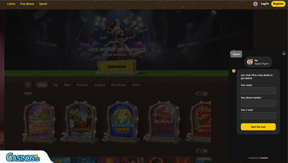 Zombillion Casino Support