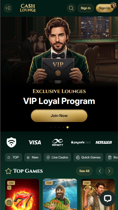 Cash Lounge Casino Lobby