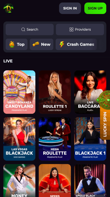 Drakaris Casino Live Games