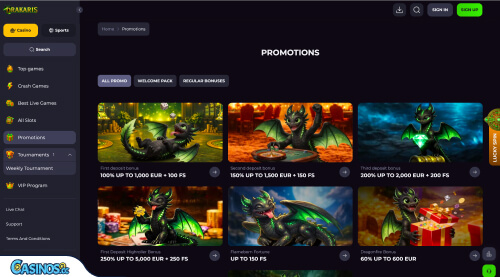 Drakaris Casino Promotions