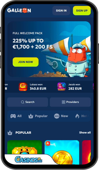 Galleon Casino Mobile App