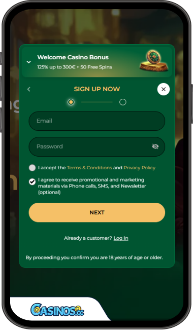 Grandwin Casino Login from Mobile