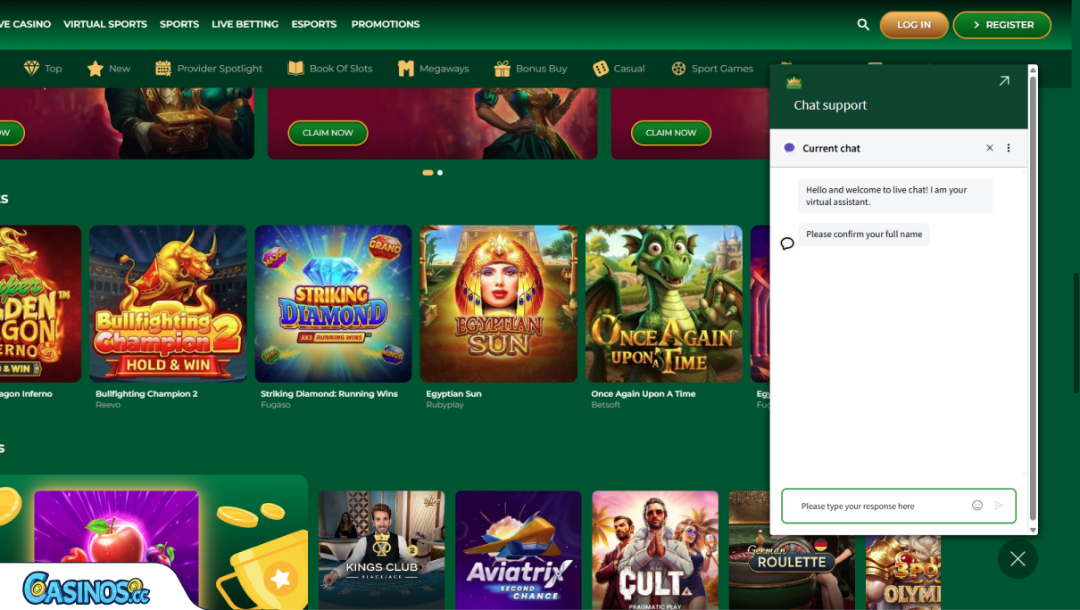 Grandwin Casino Support