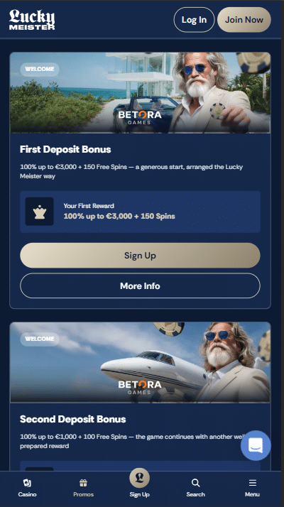 Lucky Meister Casino Bonuses