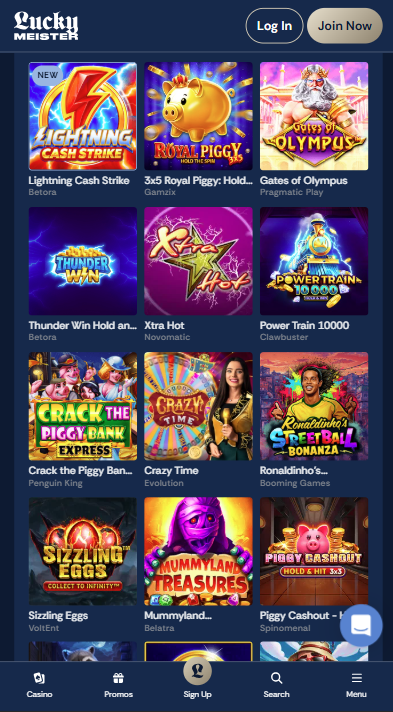 Lucky Meister Casino Games