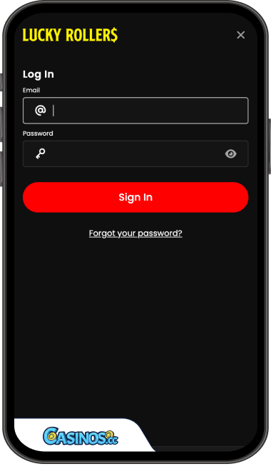 Lucky Rollers Casino Login from Mobile