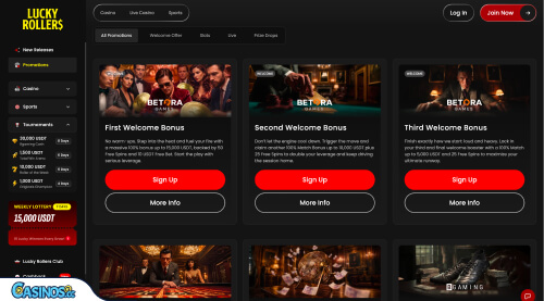 Lucky Rollers Casino Promotions