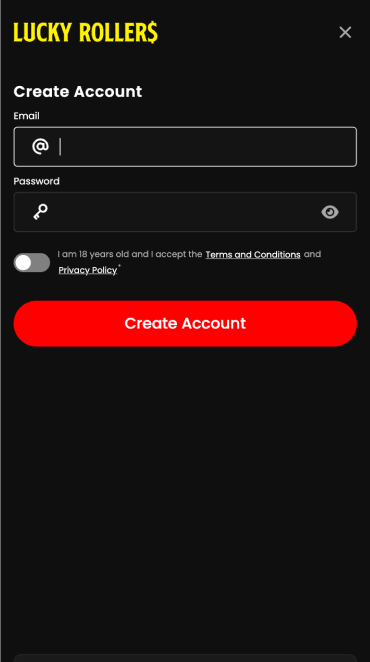 Lucky Rollers Casino Sign up