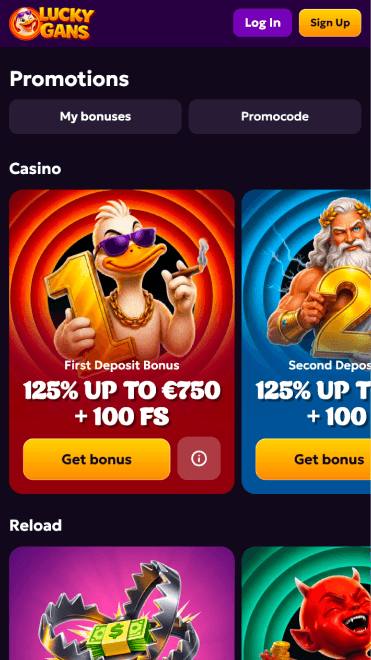 LuckyGans Casino Promotions