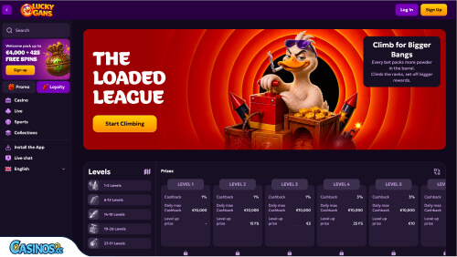 LuckyGans Casino VIP program