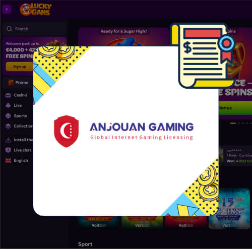 LuckyGans Casino’s License