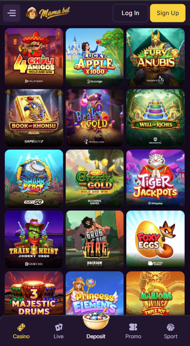 MamaBet Casino Games