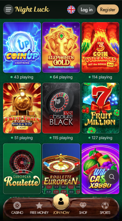 Night Luck Casino Games