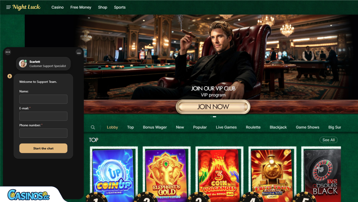 Night Luck Casino Support