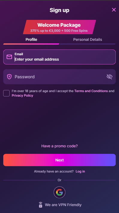 Onlywin Casino Sign Up