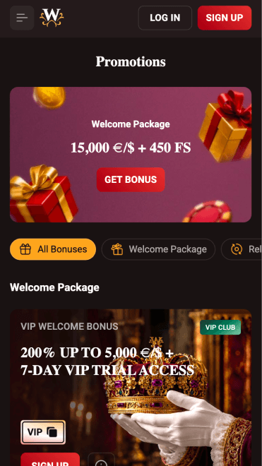 WinKingdom Casino Promotions
