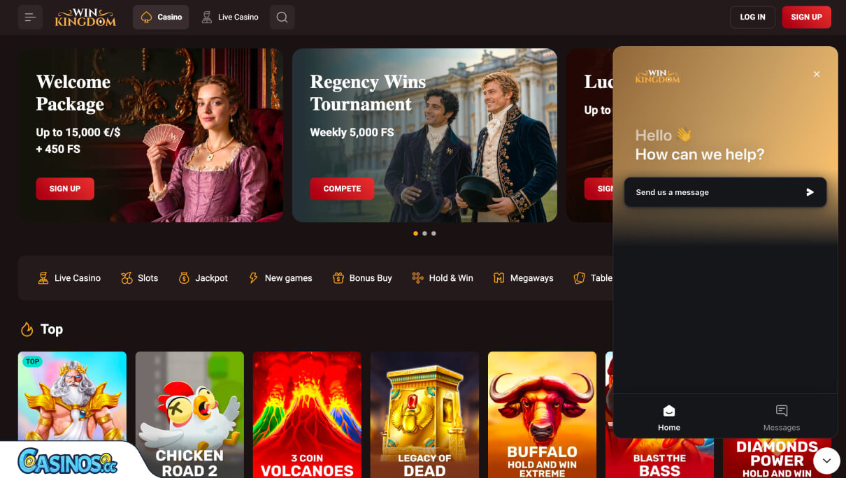 WinKingdom Casino Support.