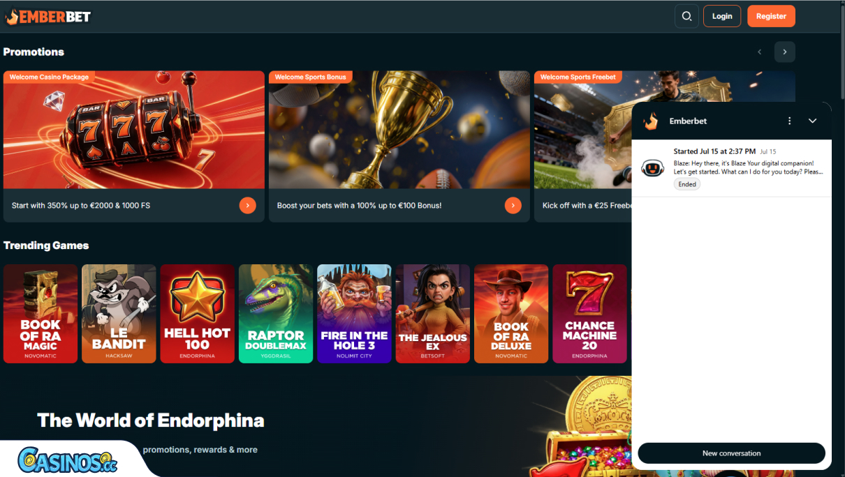 EmberBet Casino Support
