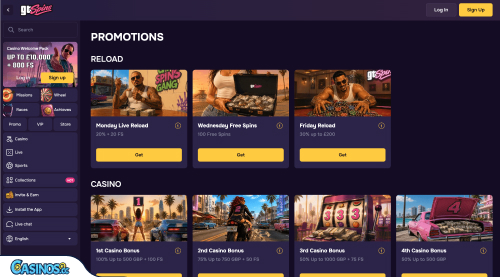 GT Spins Casino Promotions