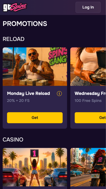 GT Spins Casino Promotions