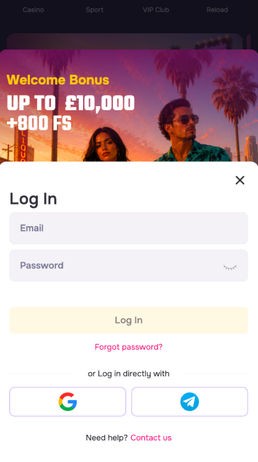 GT Spins Casino Sign up