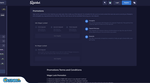 RainBet Casino Promotions