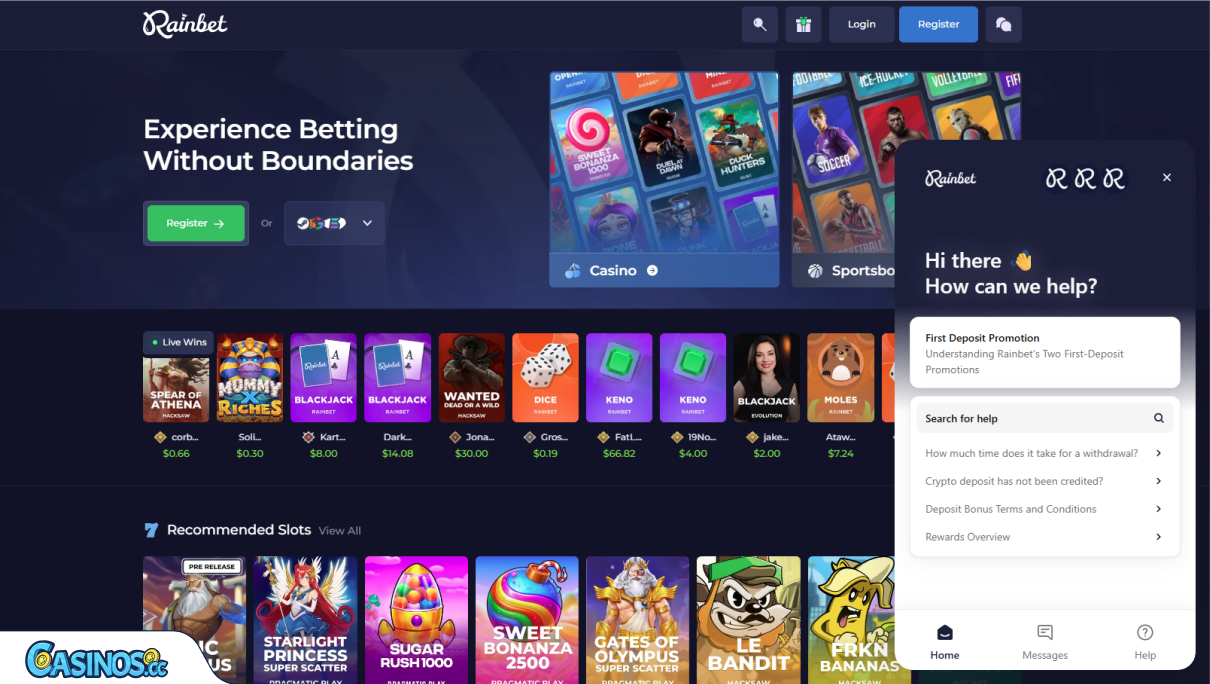 RainBet Casino Support