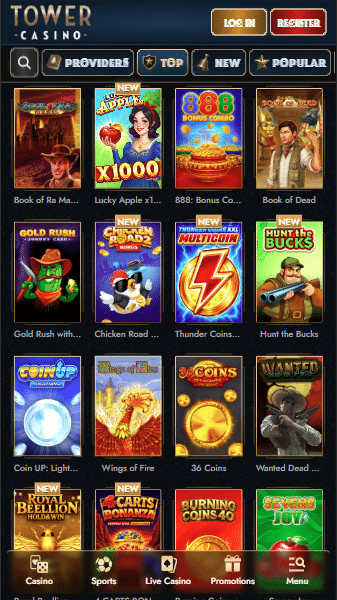 Tower Casino Games