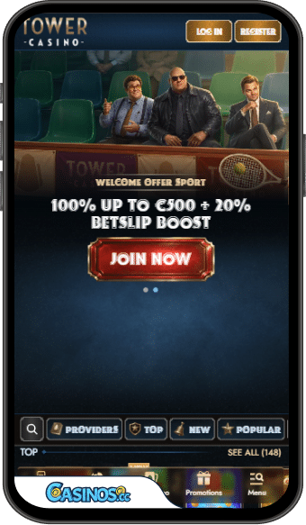 Aplicación móvil de Tower Casino