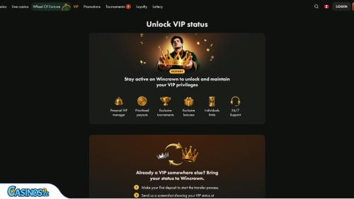WinCrown Casino VIP program
