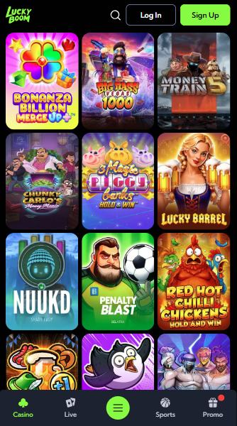 LuckyBoom Casino Games