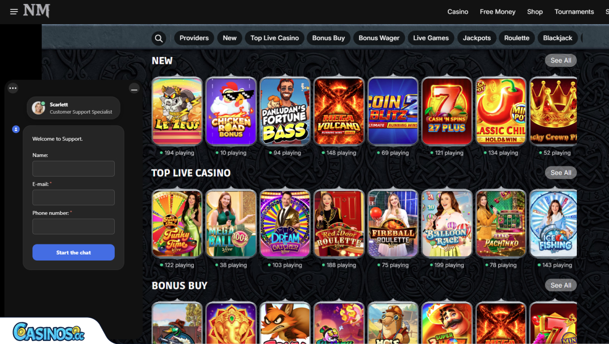 NorseMania Casino Support
