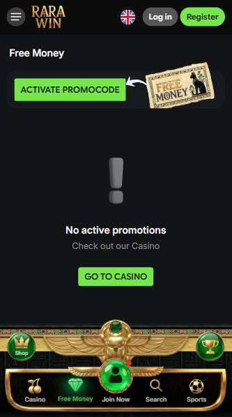 RaraWin Casino Bonuses